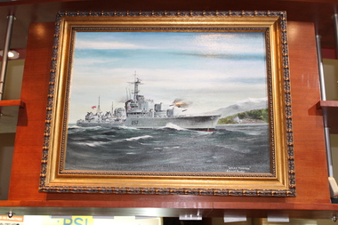 Painting - Oil Painting HMAS Tobruk