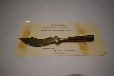 Memorabilia - Trench Art Letter Opener