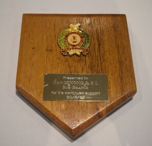 Plaque - Victorian Lighthorse Regiment plaque