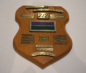 Plaque - 2/2 Infantry Battalion plaque