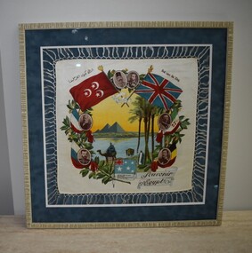 Textile - Framed Linen Souvenir, Souvenir of Egypt