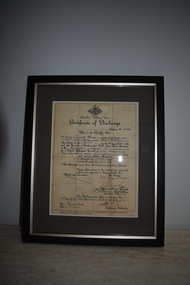 Certificate - Discharge Certificate-Johnston VX6220