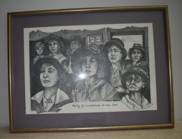 Work on paper - Waiting for our loved ones to come home, Waiting for our loved ones