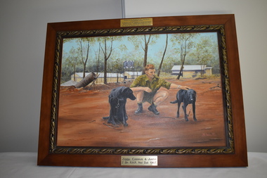 Painting - Framed painting, Ziggy, Cassius and Justin 7RAR 1967