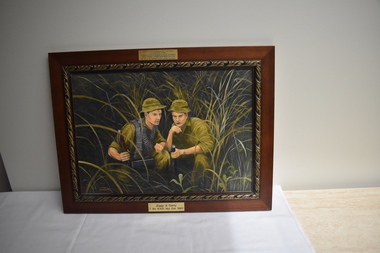 Painting - Ziggy & Garry. 7Bn RAR. Nui Dat 1967
