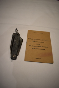 Tool - "Pusser's" Dirk and Seaman's Paybook, Royal Australian Navy