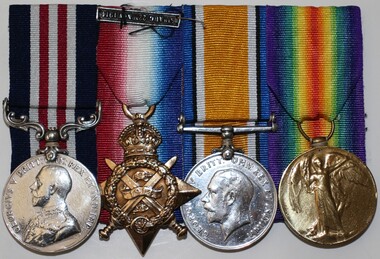Medal - Military Medal, 1914 Star with clasp, Defence Medal, Victory Medal