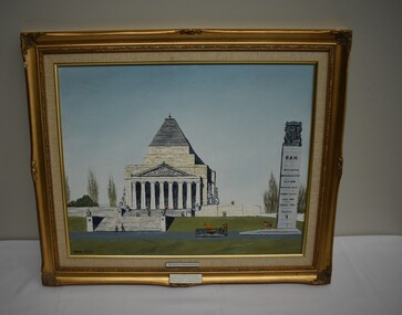 Painting - Painting of the Shrine of Remembrance, The Shrine of Remembrance, 2003