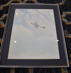 Painting - RAAF Gloster Meteor-Watercolour, N/A