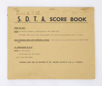 Booklet - Score  Book, 1973