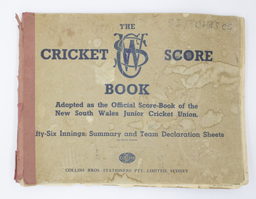 Book - Score book, Collins Bros Stationers Pty Limited, CSW Cricket Score Book, c. 1957