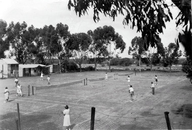 Photograph, Chaffey Park Tennis Court, 1947-1948