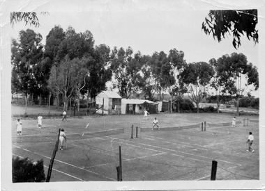 Photograph, Chaffey Park Tennis Court, 1947-1948