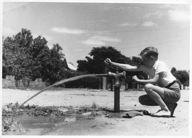 Photograph, Water Outlet for Coop Dehydrator, c.1948