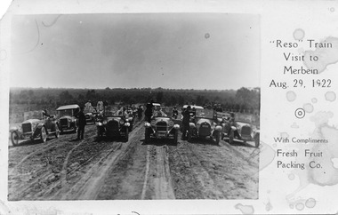 Photograph, Reso Train Visit to Merbein, 29 Aug.1922