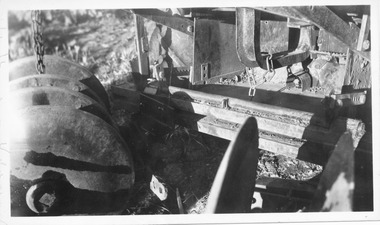 Photograph, Tractor Discs on vineyard, unknown