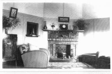 Photograph, Ring family home - Lounge room, 1937