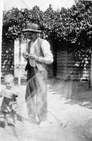 Photograph, Jack Cameron, owner of Cameron's Boarding House, Feb.1933