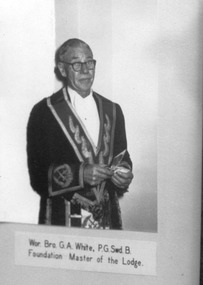 Photograph, White, G. A. (Bro), unknown