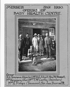 Photograph, Merbein Baby Health Centre Opening, 1930