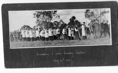 Photograph, Consecration of St. John's Cemetery Merbein, May.1923