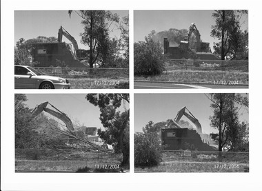 Photograph, Masonic Hall Merbein Demolition, 17 Dec.2004