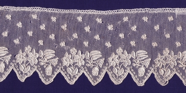 Textile - Alencon type lace, Early 19th century