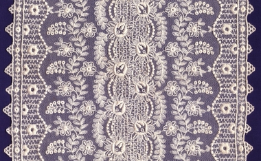 Textile - Machine made lace: Embroidered net