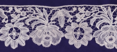 Textile - Brussels Guipure lace, 1870-1900