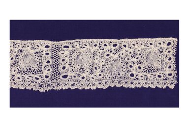 Textile - Milanese or Flemish lace, 1680-1720