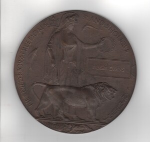 Commemorative Plaque, 1920 (Approximate)