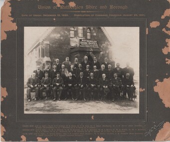 Photograph - Image, Alf L. Bowden, The Studio, Union of Rutherglen Shire and Borough, 1920 (Exact)