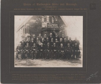 Photograph - Image, Alf L. Bowden, The Studio, Union of Rutherglen Shire and Borough, 1920 (Exact)