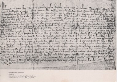 Photograph - Document / Image, Royal Burgh of Rutherglen, Charter, 1960-1985 (Approximate)