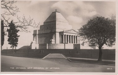 Postcard - Image, The Shrine of Remembrance Trustees, c 1934