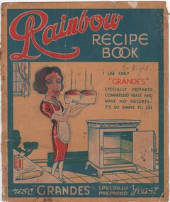 Document - Advertising, Rainbow Recipe Book, c 1920