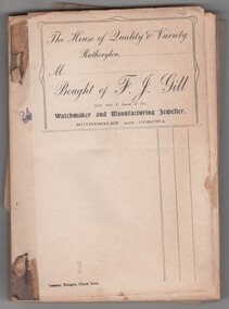 Financial record - Pair of invoice books, 1913 (Approximate)