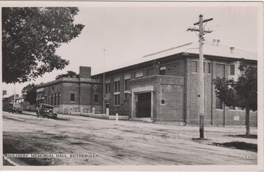Postcard - Image, Soldiers' Memorial Hall, Rutherglen, 1930s