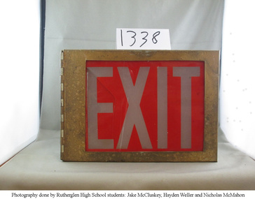 Exit Sign, 1926 to 1927