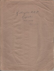 Document - School Records - Register, Rutherglen H.E.S. Register 1520 - 2237. 1928 - 1942, 1928-1942