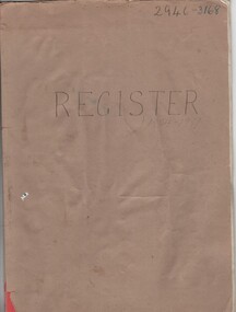 Document - School Records - Register, Pupils' Register. State Primary School. School No. 522, Rutherglen. 1954 - 1957, 1954-1957