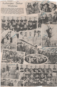 Newspaper - Newspaper article, Country Football: Rutherglen defeat Wodonga