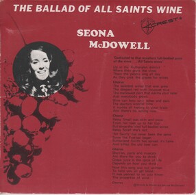 Audio - Recording, The Ballad of All Saints Wine, c1970