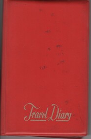 Diary, Collins Bros, Travel Diary, 1976 - 1984