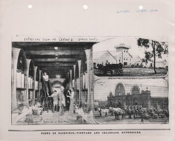 Newspaper - Image, The Leader, Views of Fairfield - Vineyard and Cellerage, Rutherglen, 14/04/1894
