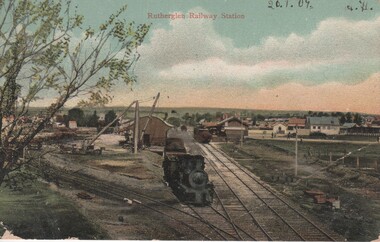 Image, Rutherglen Railway Station, 20/01/1907