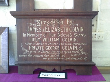 Honour board, c1916