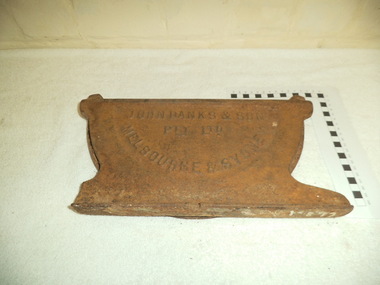 Pig trough end plate, 1900s