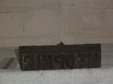 Branding Iron for Wood, Mt Ophir