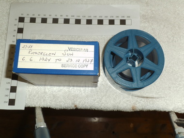 Digitised 35mm Microfilm, Rutherglen Sun and Chiltern Valley Advertiser Newspaper 6-6-1924 to 23-12-1927, 1988